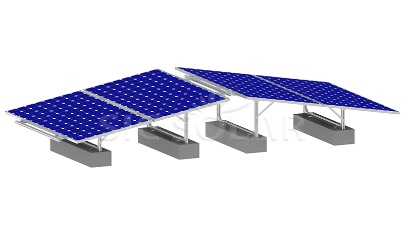 Montaje en tierra del soporte solar de aluminio