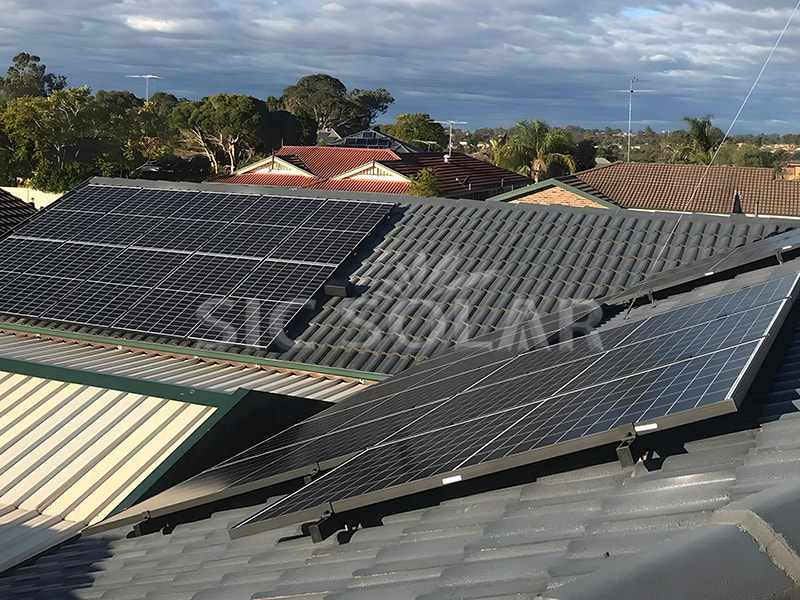 Sistema de montaje solar para techo de tejas solares de 30 kW en Australia
        