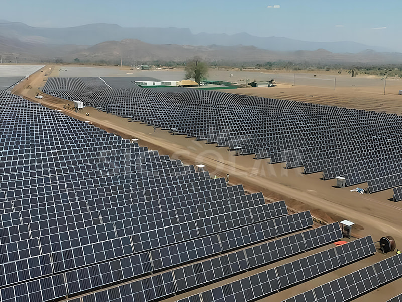 Sistema de soporte solar terrestre de 25 MW en Malawi