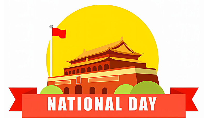 Aviso de feriado nacional chino