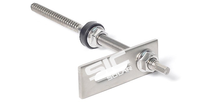 Hanger bolt with Stainless steel plate