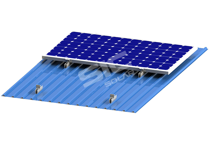 Minirail system for solar panel mount