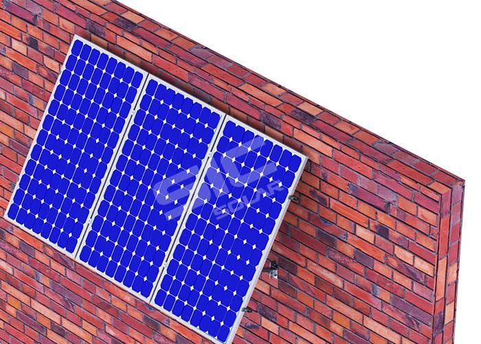 Wall mounted solar panels