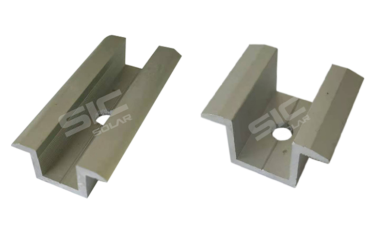 Solar panel middle fixing clamps