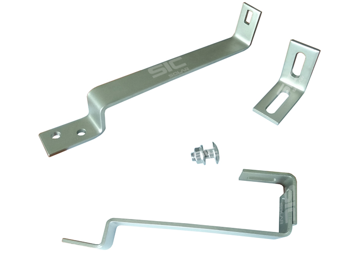 Components of plain roof solar hook