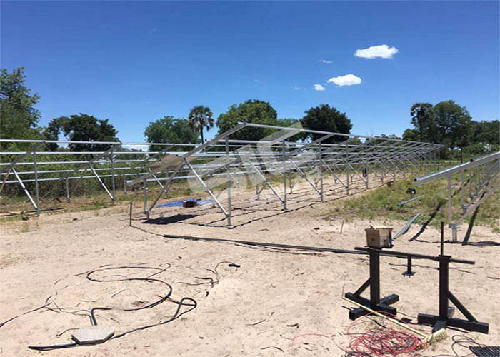Ground mounted PV rack system
