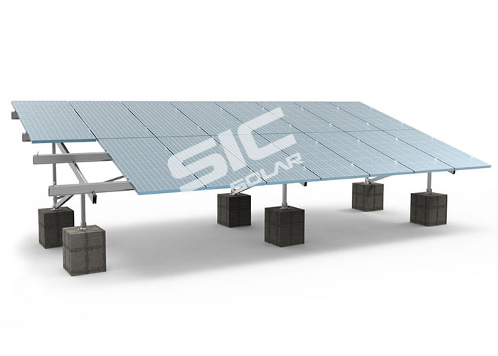 Concrete ground solar PV mount