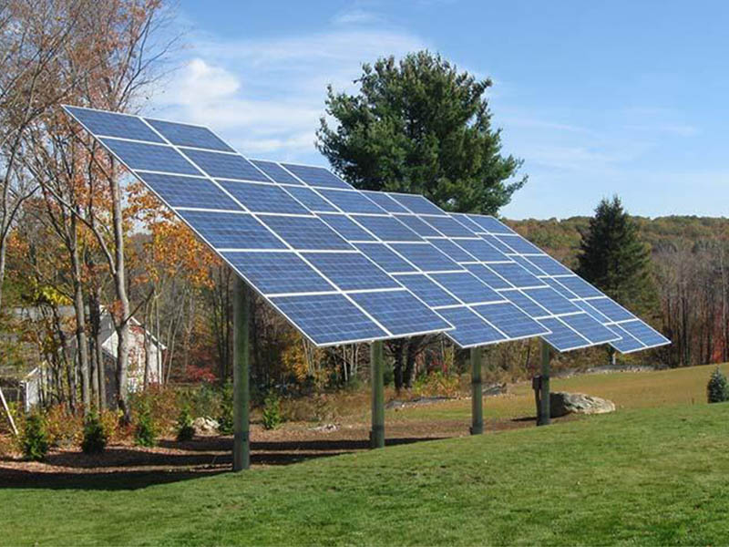 Montaje en tierra solar fotovoltaico unipolar