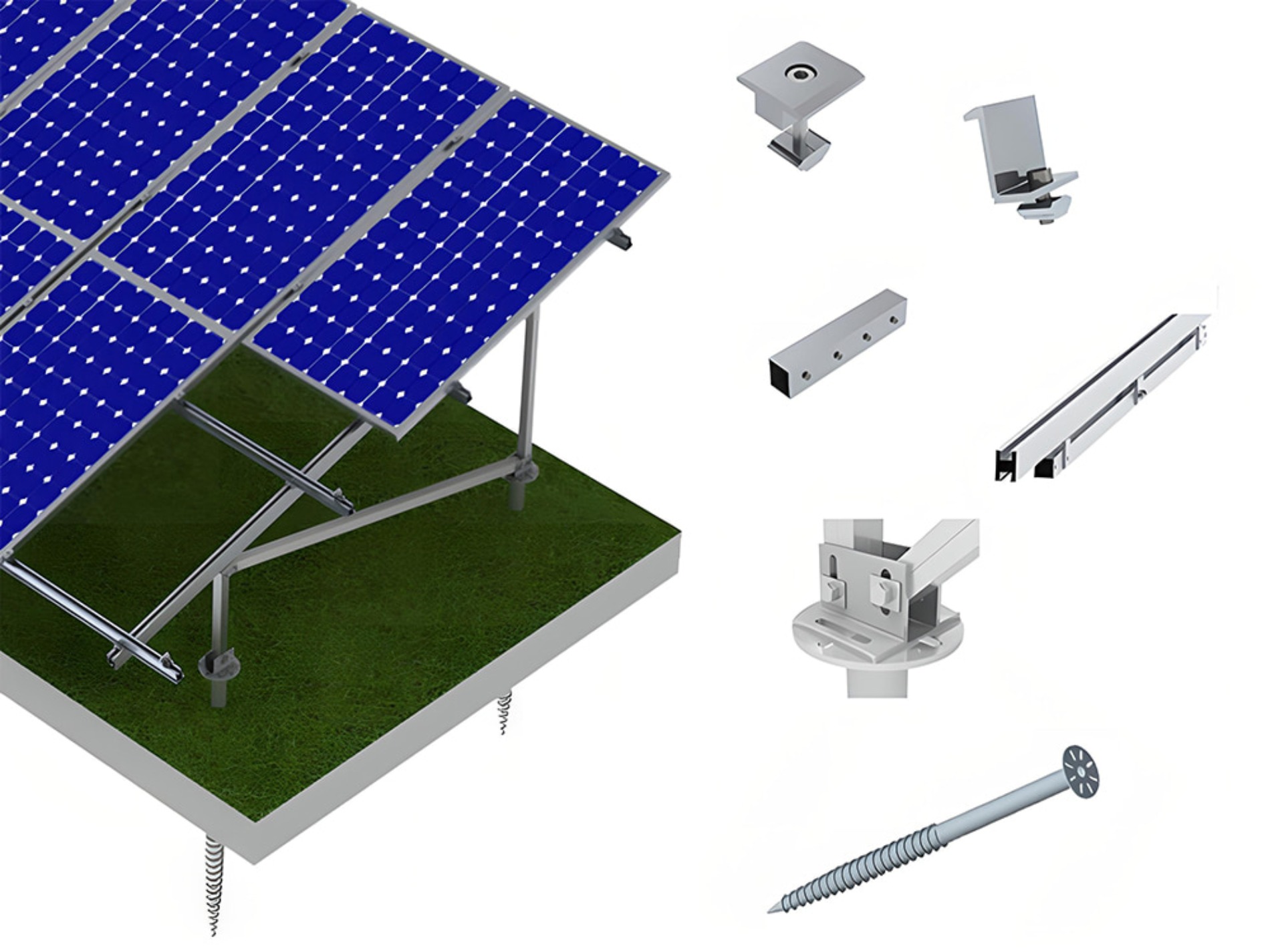 Solar ground mounting system