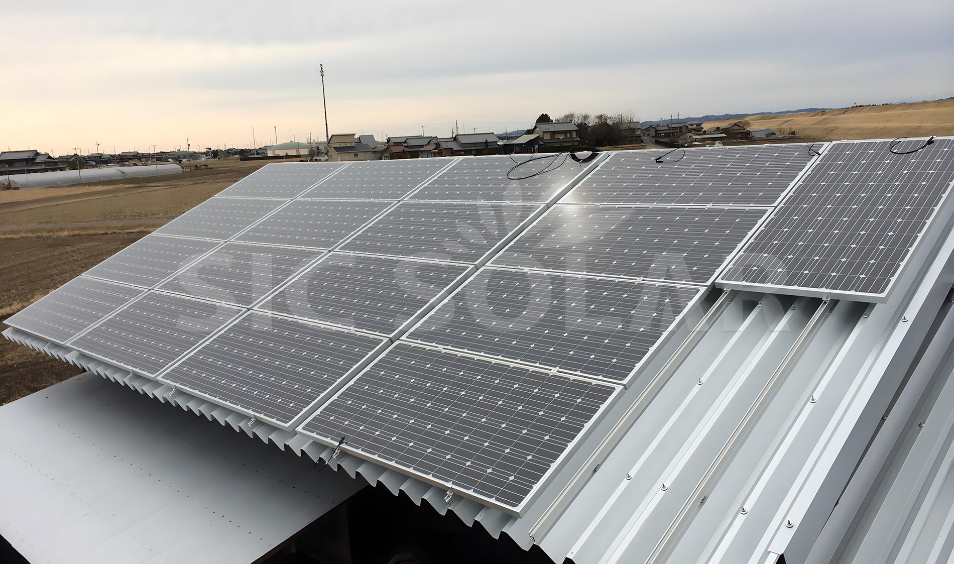 Soporte de montaje solar para techo de metal