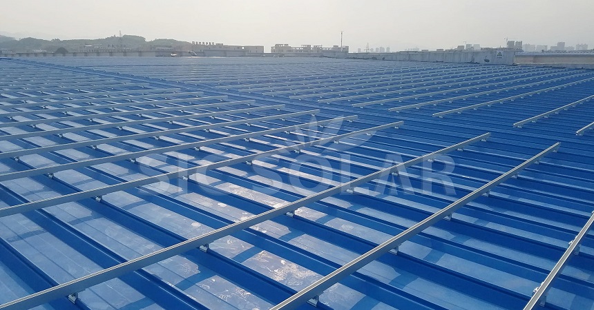 Abrazaderas de techo solar para techo Klip Lok