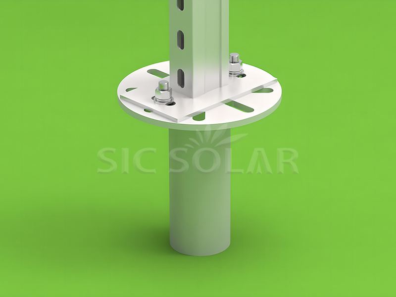 Solución de tornillo para pilotes solares