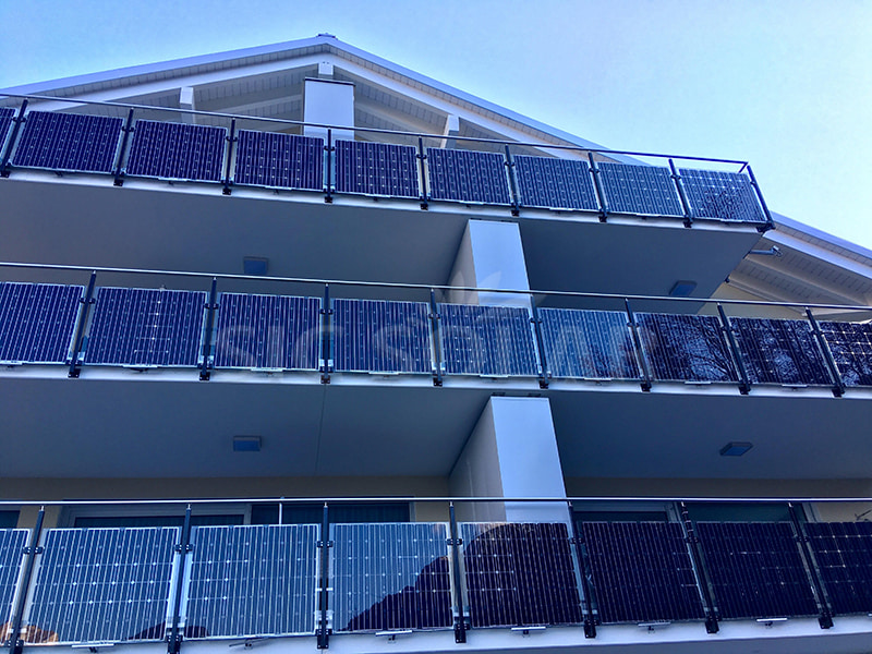 Soportes de montaje para paneles solares Balcón