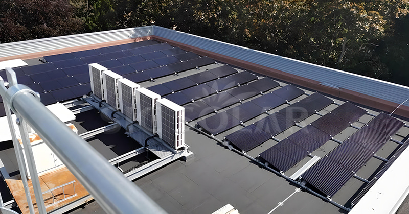 Soportes solares para tejados planos