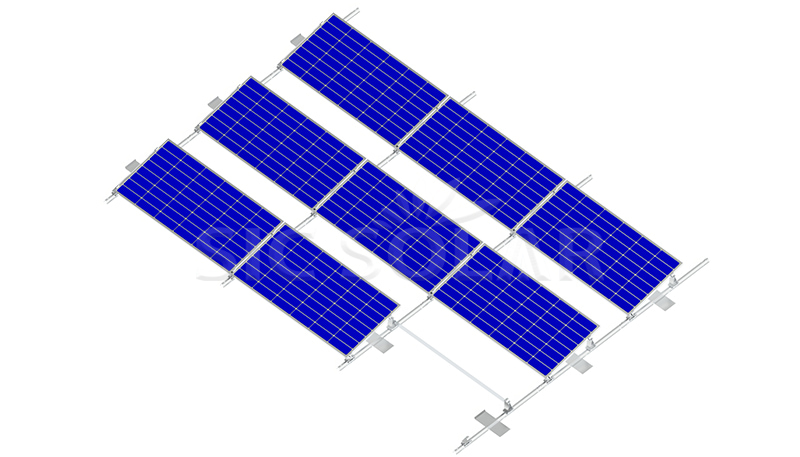 Sistema de montaje con balasto solar