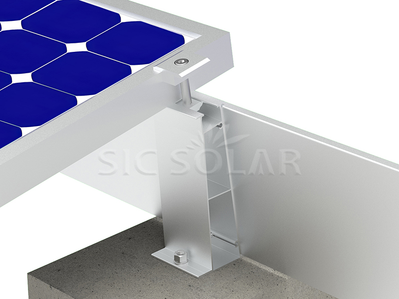Sistema de montaje en techo plano para paneles solares