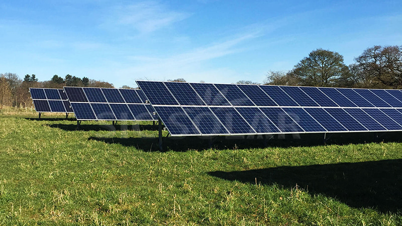 sistemas de estanterías solares de montaje en suelo