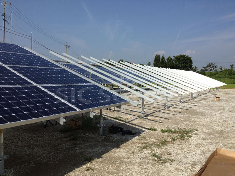 sistemas de estanterías para paneles solares de montaje en suelo