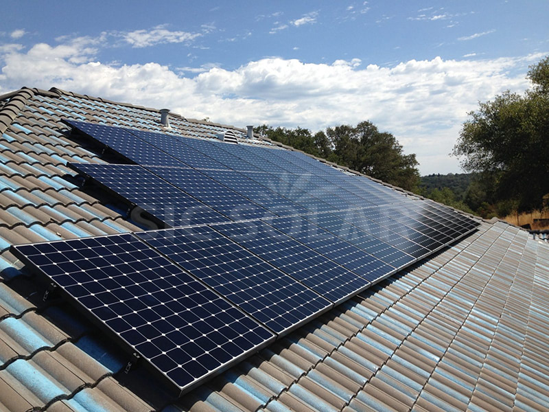 soporte de montaje de gancho para tejas solares