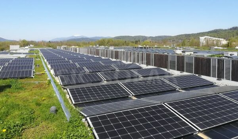 sistema de montaje de paneles solares de techo plano