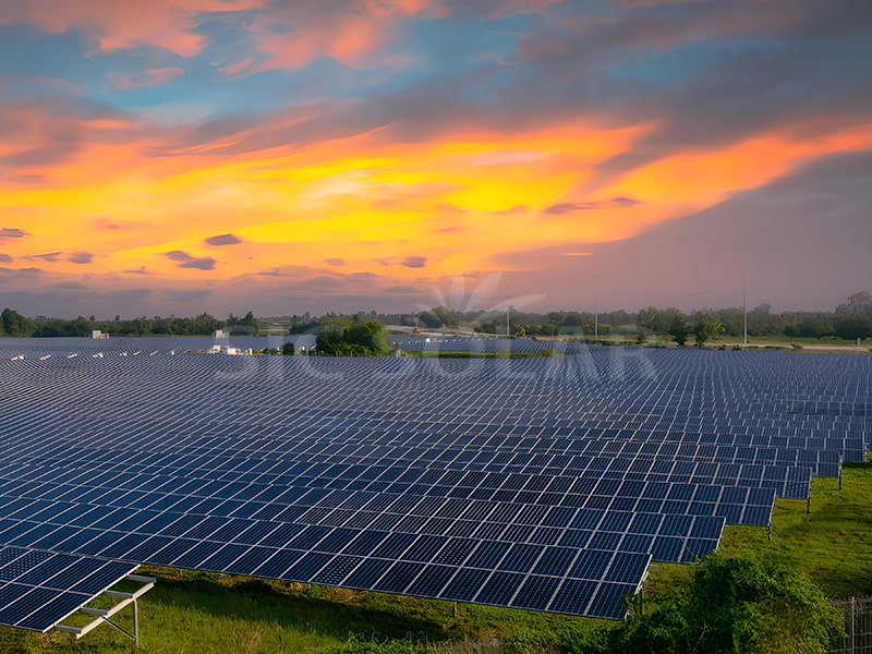 Montaje en tierra solar fotovoltaica