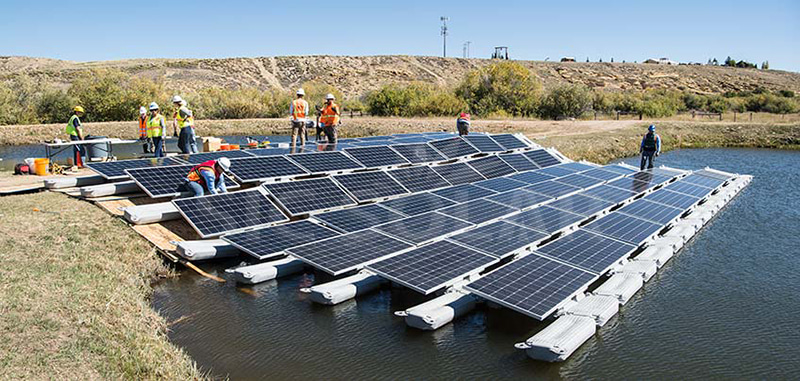 Sistemas solares flotantes