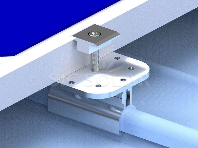 metal roof solar mounting rack