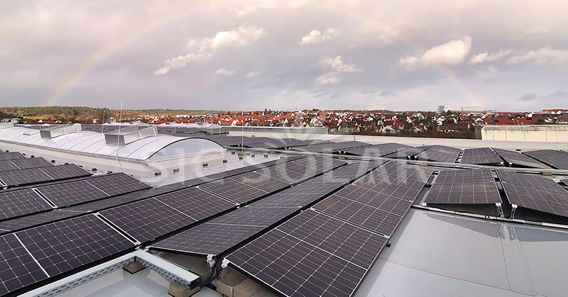 solar racking for flat roofs