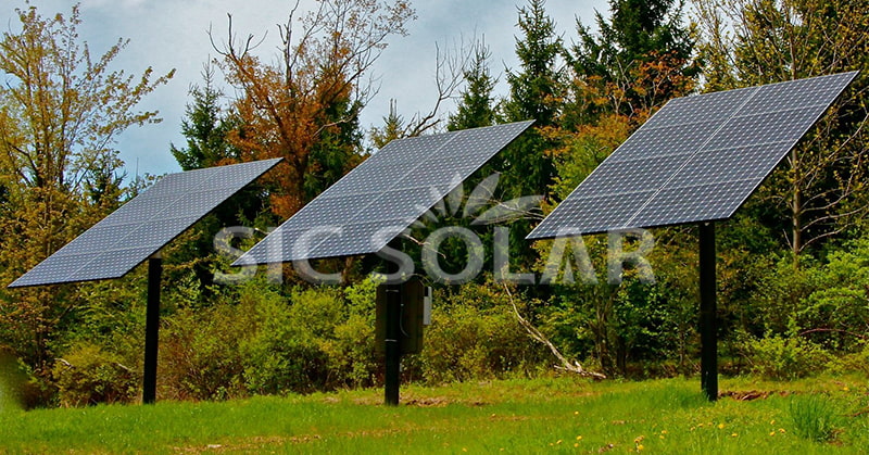 pole ground mount solar bracket