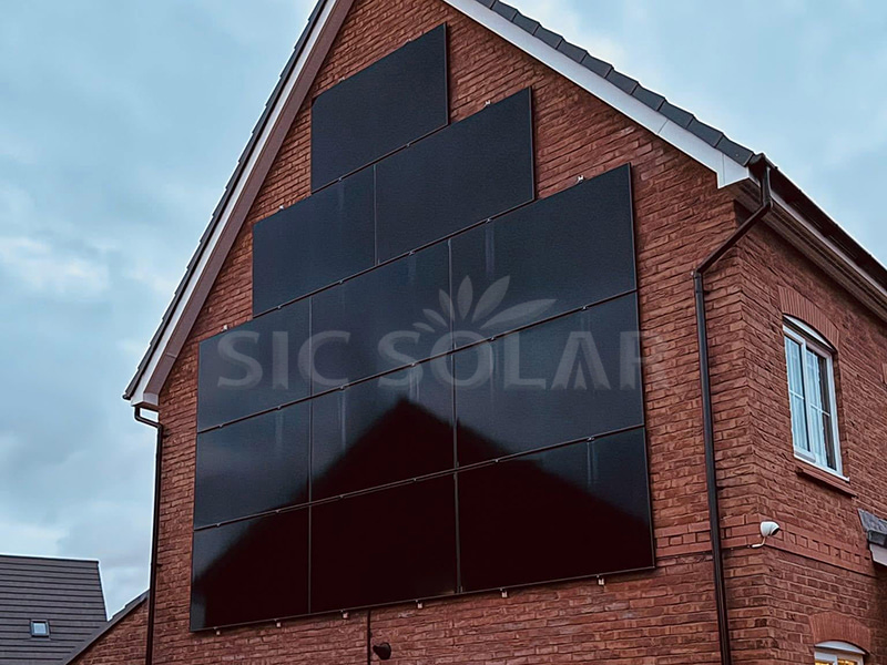 solar panel facade system