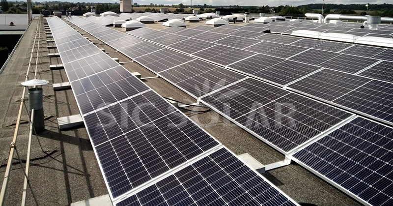 solar panel flat roof mounting