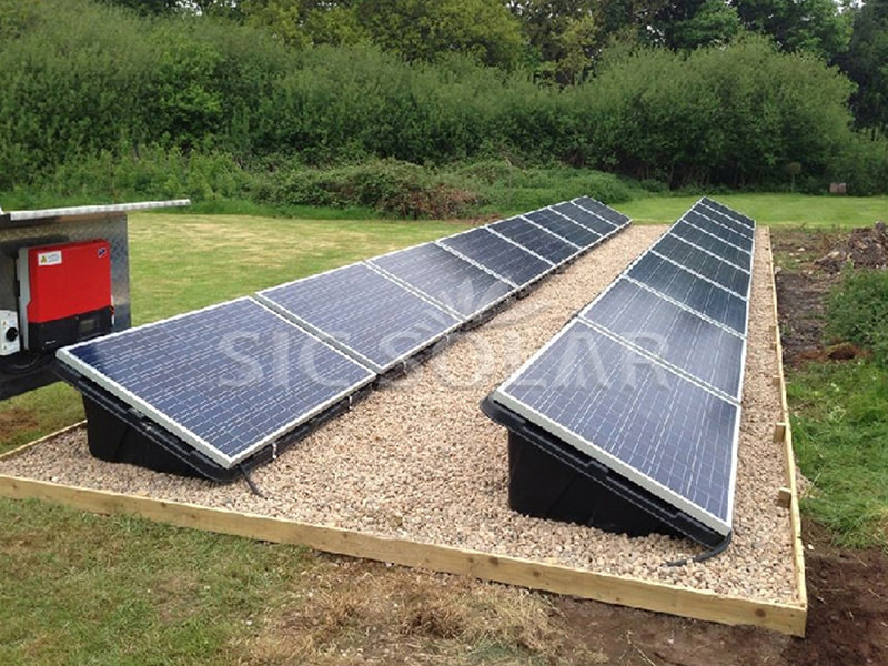 ceramic tile roof solar mounting structure