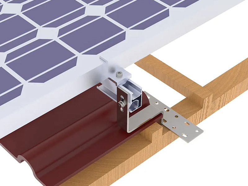 Solar panel mounting substructure