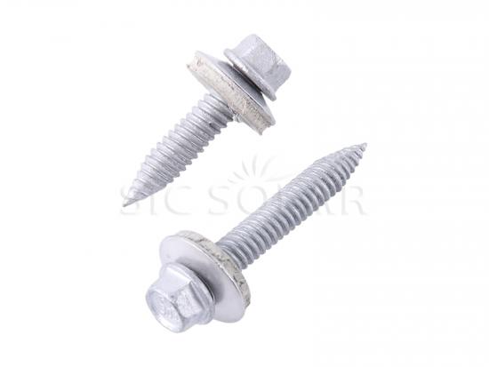 Stainless steel self tapping screw with hex head