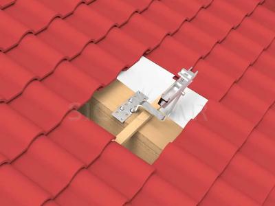 Tile roof solar mount system