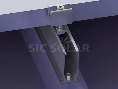 Roof aluminum railing parts for metal roof installation