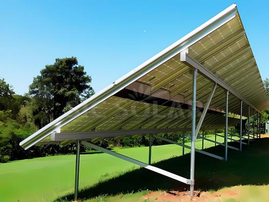 Solar panel ground mounting systems
