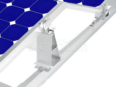 Flat roof ballasted mounting bracket system
