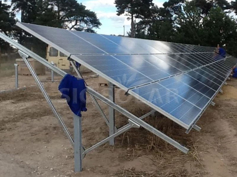 Sistema de montaje en tierra tipo Y solar de 50 kW en Indonesia