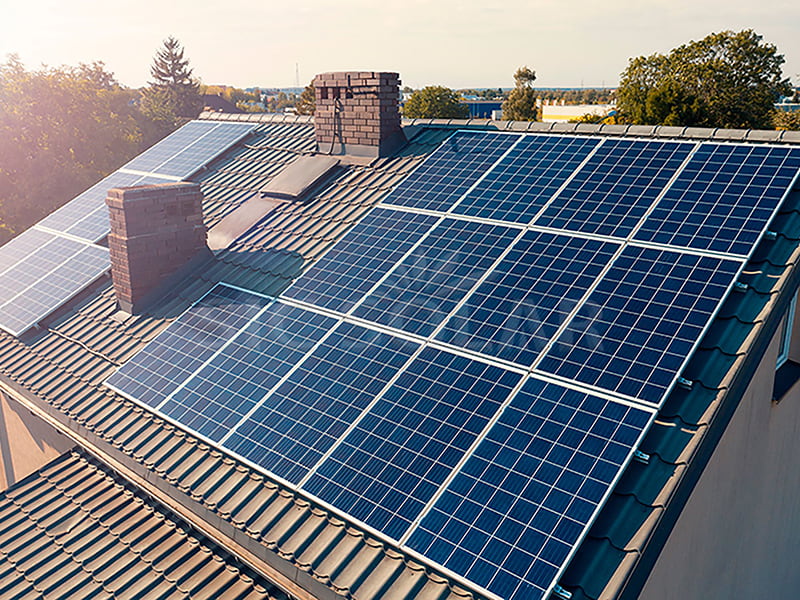 Soportes de techo de tejas españolas de paneles solares de 11KW