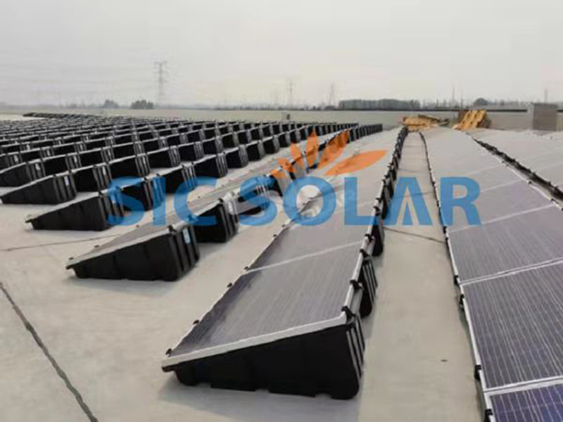 Sistema de montaje con balasto fotovoltaico de HDPE de 2,3 MW en India | Sic-solar.com