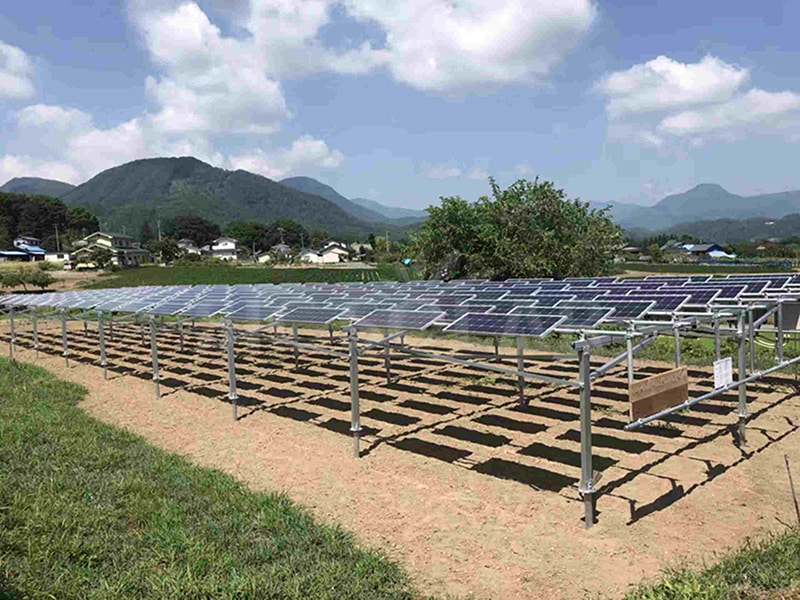 Sistema de montaje solar agrícola fotovoltaico de 80 kW en Chile