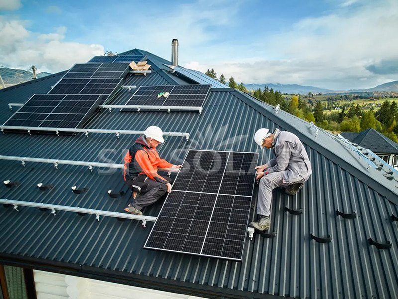 20KW Solar Panel Mounting System For Metal Roof In Spain