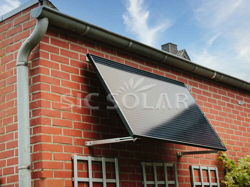 Soporte de pared para panel solar doméstico de 1 kW en Bélgica