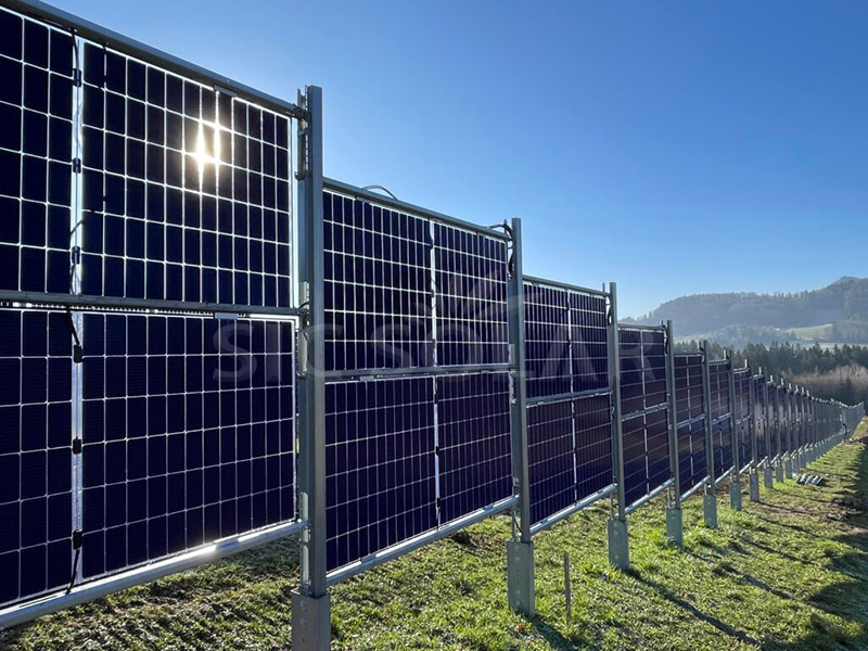 Sistema de cerca vertical solar de 60 kW con montaje en suelo en Australia