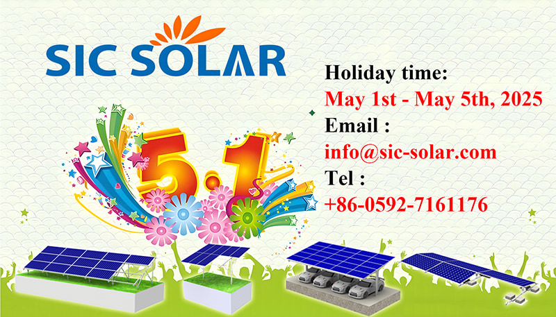 Aviso de feriado del 1 de mayo de 2025 del SIC Solar
