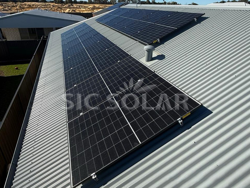 Soporte solar de 20 kW para tejados inclinados en Australia