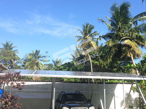 Cochera solar de 8KW en Sri Lanka