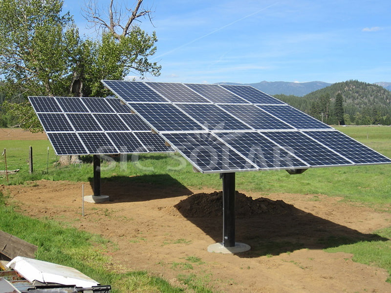 Sistemas de montaje en postes para paneles solares de 15 kW en EE. UU.