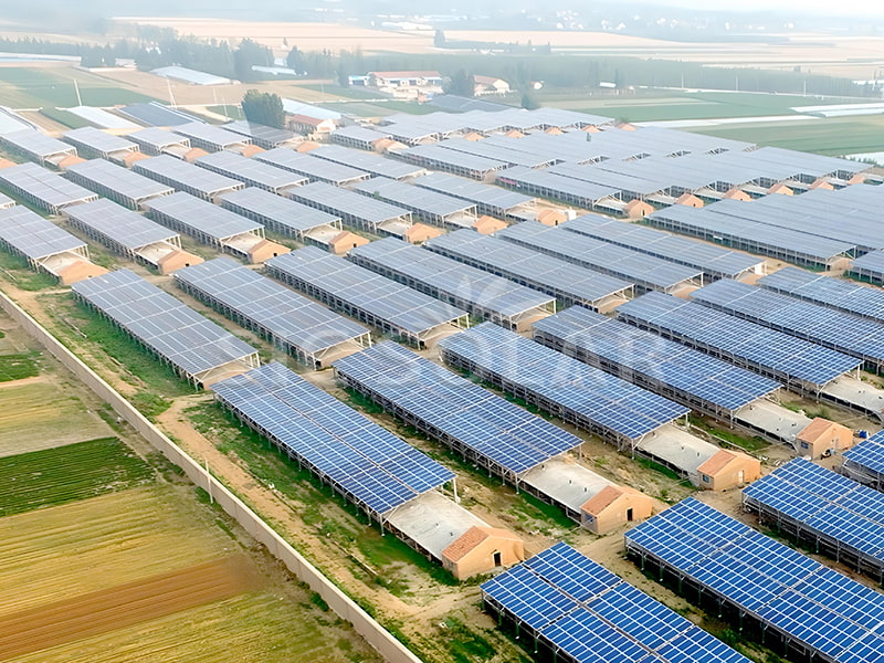 Sistema de montaje solar de 15MW para agrivoltaica en China